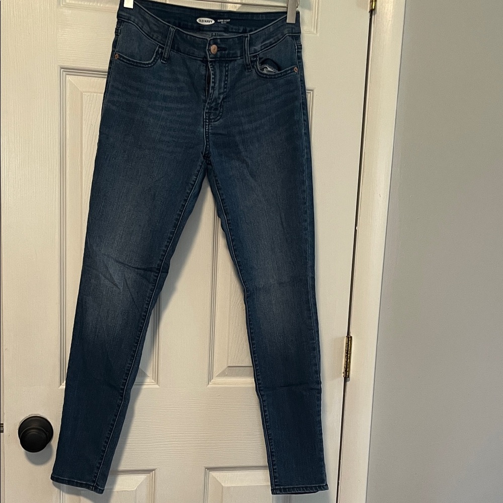 Old Navy Indigo Skinny Jeans - Mid Rise Stretch